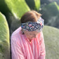 Twisted Turban Headband - Liberty of London Jude's Garden floral print on black - Silk & Lawn