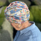 Little Susan Turban Hat - Liberty of London Going for Gold print - Silk & Lawn