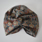 Little Susan Turban Hat in Ilanthe William Morris Liberty print in Lantana (cotton & wool blend) - Silk & Lawn
