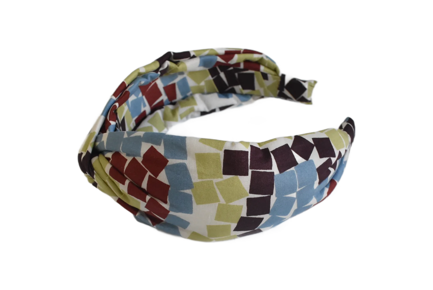 Twisted or Knot Alice band in Winter graphic Liberty of London Tana Lawn cotton - Silk & Lawn