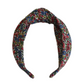 Twisted or Knot Alice band in Red Poppy & Daisy floral Liberty of London Tana Lawn cotton - Silk & Lawn