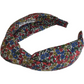 Twisted or Knot Alice band in Red Poppy & Daisy floral Liberty of London Tana Lawn cotton - Silk & Lawn