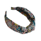 Twisted or Knot Alice band in Pink Pineapple Liberty of London Tana Lawn cotton - Silk & Lawn