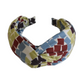 Twisted or Knot Alice band in Winter graphic Liberty of London Tana Lawn cotton - Silk & Lawn