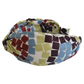 Twisted or Knot Alice band in Winter graphic Liberty of London Tana Lawn cotton - Silk & Lawn
