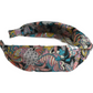 Twisted or Knot Alice band in Pink Pineapple Liberty of London Tana Lawn cotton - Silk & Lawn