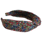 Twisted or Knot Alice band in Red Poppy & Daisy floral Liberty of London Tana Lawn cotton - Silk & Lawn