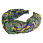 Twisted or Knot Alice band in Babylon Liberty of London Tana Lawn cotton - Silk & Lawn