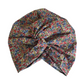 Little Susan Turban Hat -Red Poppy & Daisy Liberty floral print - Silk & Lawn