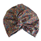 Little Susan Turban Hat -Red Poppy & Daisy Liberty floral print - Silk & Lawn