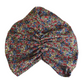 Little Susan Turban Hat -Red Poppy & Daisy Liberty floral print - Silk & Lawn