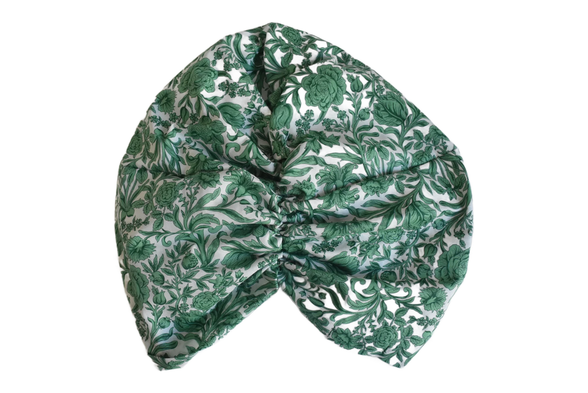 Little Susan Turban Hat -Liberty Green floral print - Silk & Lawn