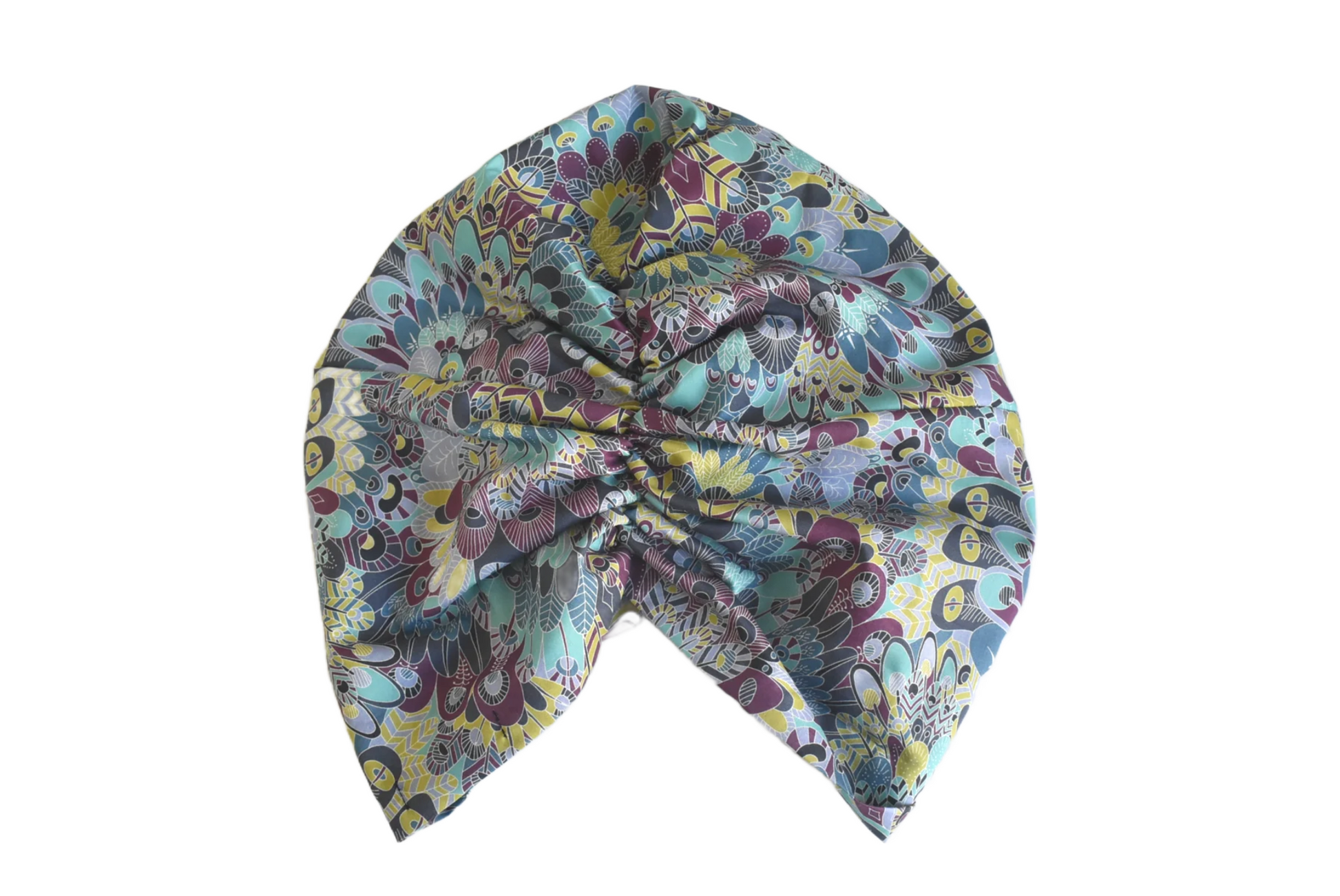 Little Susan Turban Hat - Liberty Oban feather print - Silk & Lawn