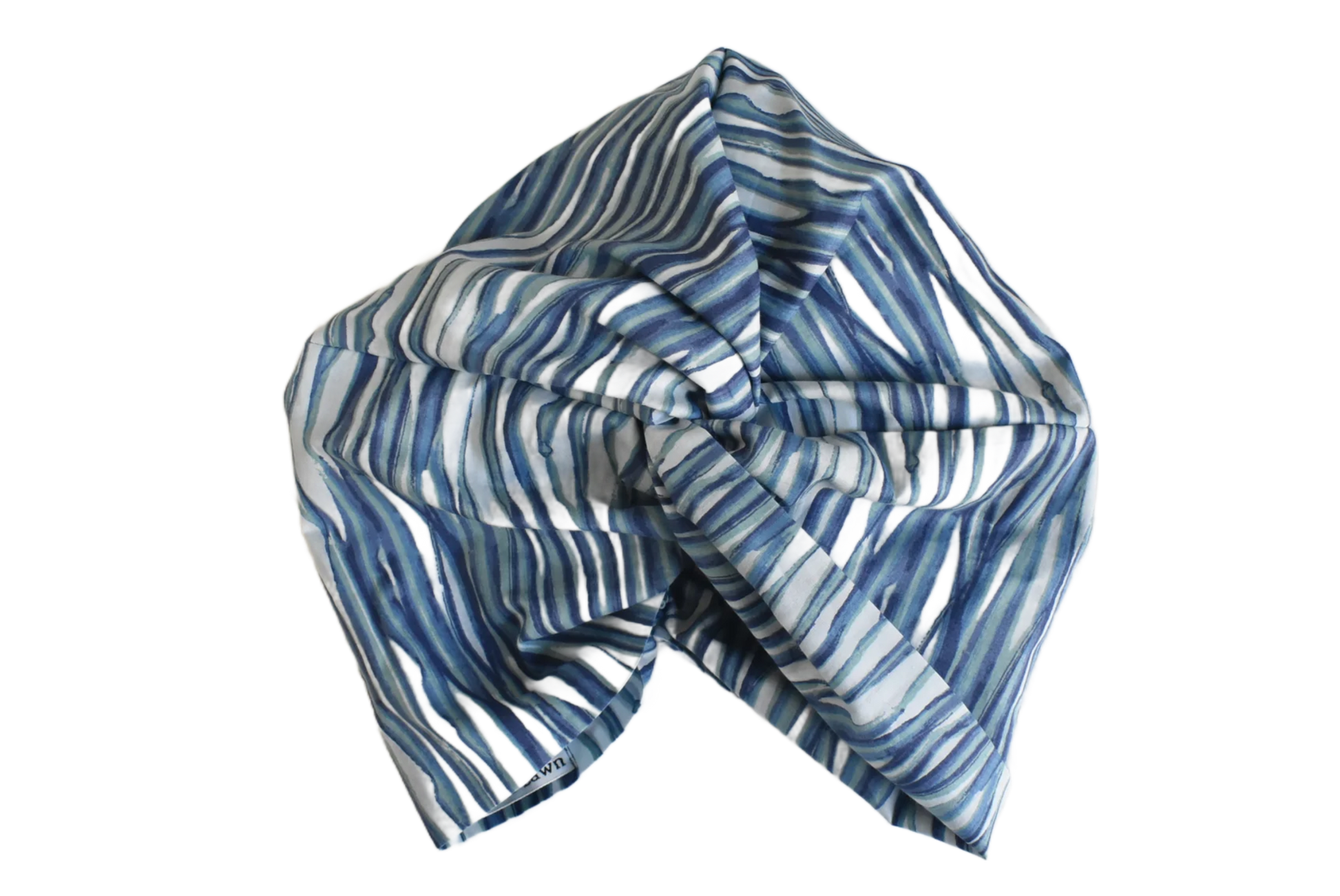 Little Susan Turban Hat -Blue Martin graphic print - Silk & Lawn