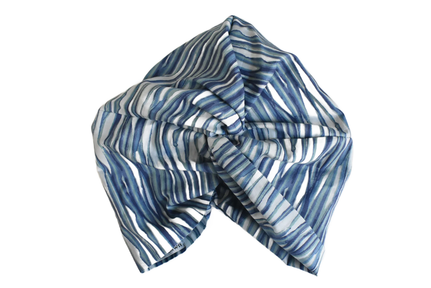 Little Susan Turban Hat -Blue Martin graphic print - Silk & Lawn