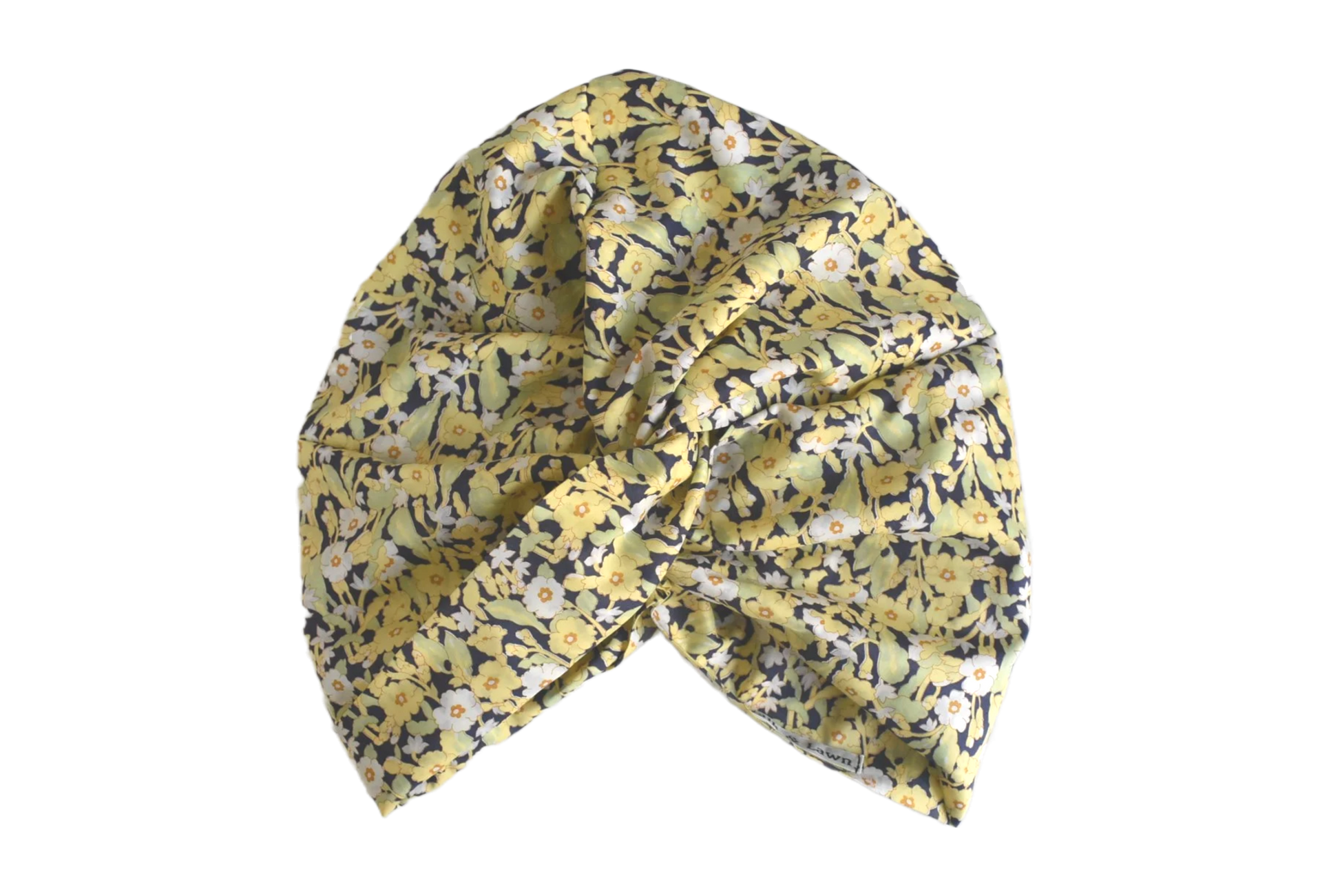 Little Susan Turban Hat -Yellow Liberty Primrose floral print - Silk & Lawn