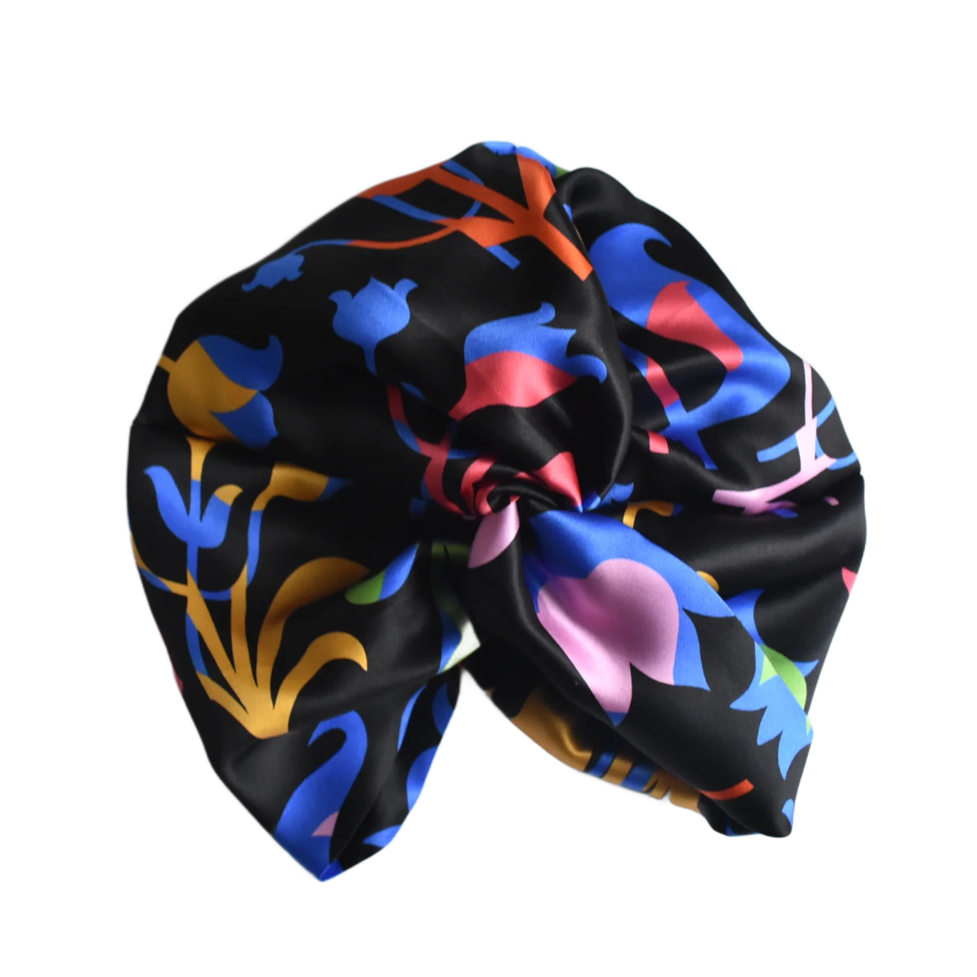 Little Susan Twisted Silk Turban & Head wrap - Liberty of London print on Silk Satin - Silk & Lawn