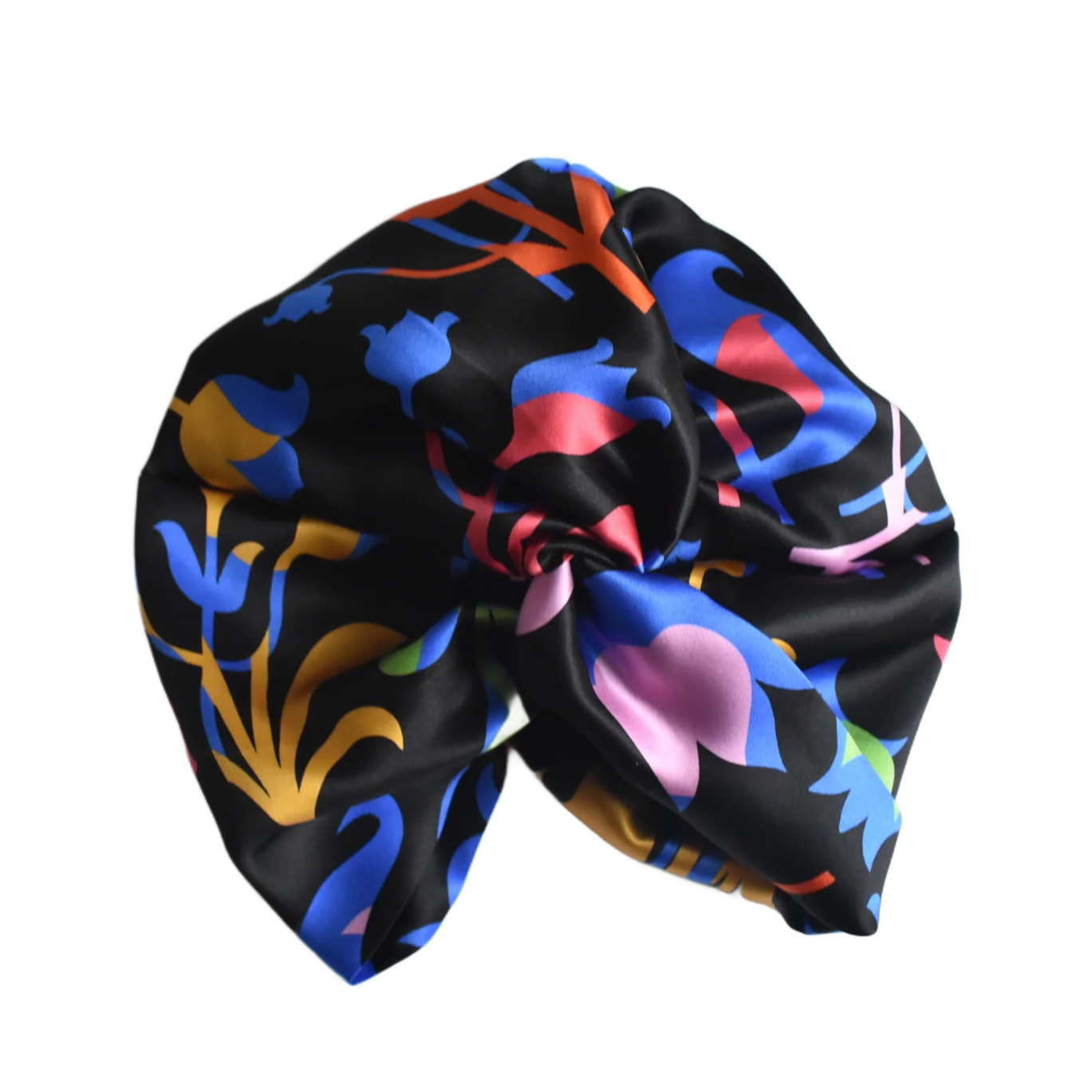Little Susan Twisted Silk Turban & Head wrap - Liberty of London print on Silk Satin - Silk & Lawn