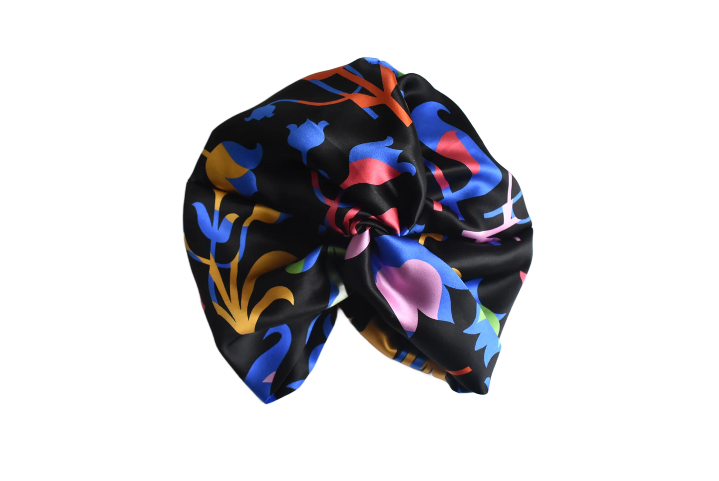 Little Susan Twisted Silk Turban & Head wrap - Liberty of London print on Silk Satin - Silk & Lawn