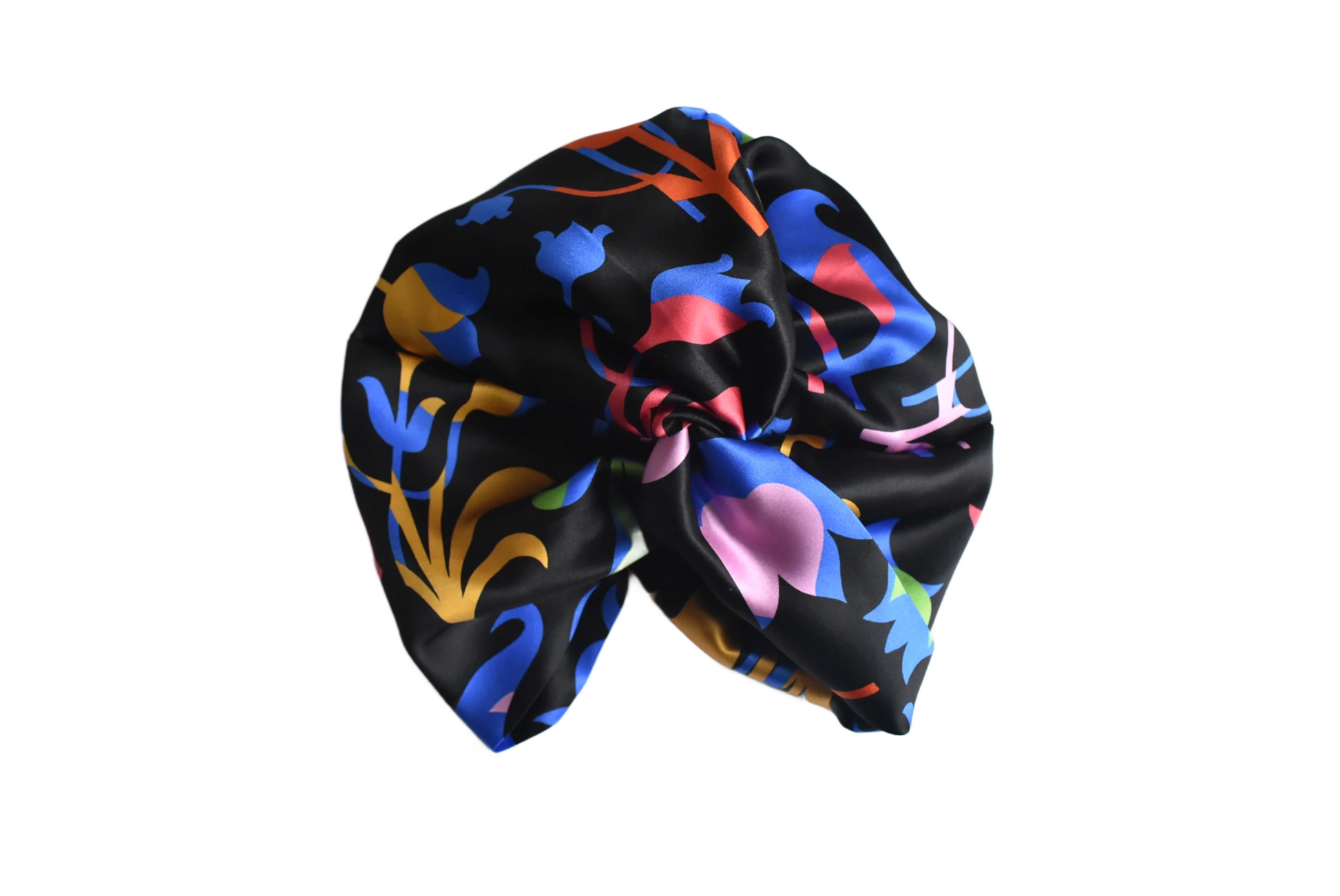 Little Susan Twisted Silk Turban & Head wrap - Liberty of London print on Silk Satin - Silk & Lawn