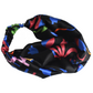 Silk Twisted Turban hairband and neck scarf in Liberty of London Bold Floral print-  100% Belgravia Silk Satin - Silk & Lawn