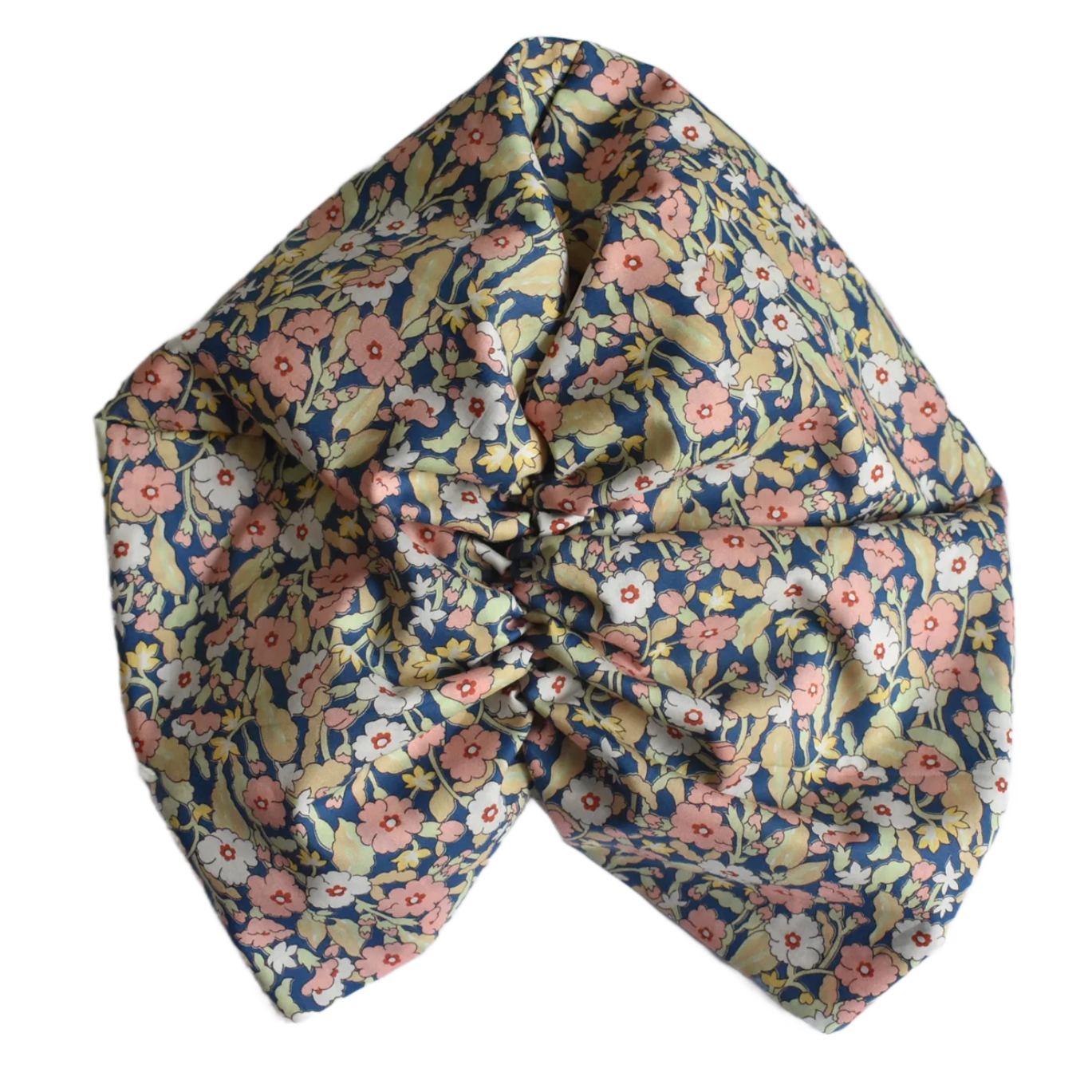 Little Susan Turban Hat - Primrose Path in pink & blue - classic floral print - Silk & Lawn