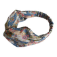 Ladies Twisted Turban Headband - Going For Gold - Liberty Figurative print - Silk & Lawn