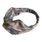 Ladies Twisted Turban Headband - Going For Gold - Liberty Figurative print - Silk & Lawn