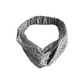 Ladies Twisted Turban Headband - Liberty Black & White Hibiscus Floral n Tana Lawn™ cotton
