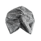 Little Susan Turban Hat - Liberty White and Black Hibiscus Floral Tana Lawn™ cotton