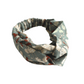 Ladies Twisted Turban Headband - Vintage Liberty Winter Berries in Aqua Blue - Varuna Wool - Silk & Lawn