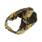 Ladies Twisted Turban Headband - Vintage Liberty Mustard Yellow Paisley - Varuna Wool - Silk & Lawn