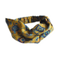 Ladies Twisted Turban Headband - Vintage Liberty Mustard Yellow Paisley - Varuna Wool - Silk & Lawn