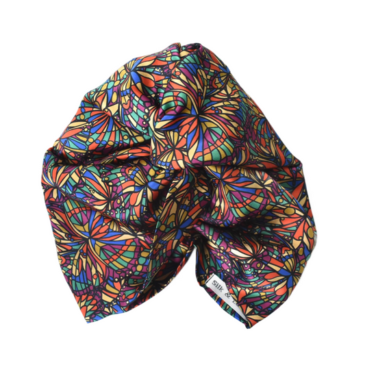 Little Susan Twisted Silk Turban & Head wrap - Liberty of London Jewel print in  Belgravia Silk Satin