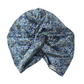 Little Susan Turban Hat - Liberty of London Blue Poppy Print - Silk & Lawn