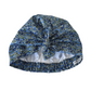 Ladies Turban Hat - Liberty of London Classic Blue Poppy floral print (LARGE) - Silk & Lawn