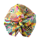 Little Susan Twisted Silk Turban & Head wrap - Liberty of London Artist Yellow Floral silk satin - Silk & Lawn