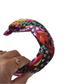 Luxury Silk & Wool Blend Twisted or Knot Alice band in Liberty of London Satsuki in Red - Silk & Lawn