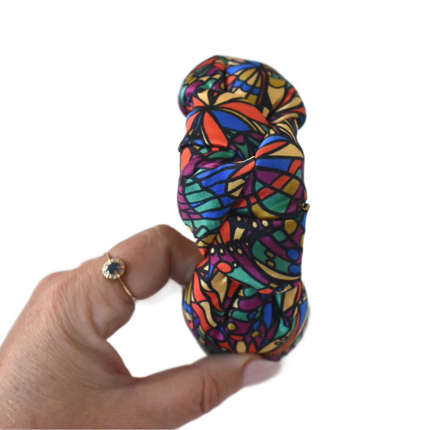 Luxury Silk Twisted or Knot Alice band in Bright Jewel Liberty of London Silk Satin