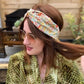 Together Co Twisted Turban Headband - Yellow D'anjo Liberty print - Silk & Lawn