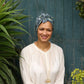 Ladies Turban Hat - Vintage Liberty of London Elysian Blue Floral print - Silk & Lawn