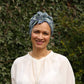 Ladies Turban Hat - Vintage Liberty of London Elysian Blue Floral print - Silk & Lawn