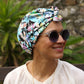 Luxury Silk Turban & Head wrap - Liberty of London Artist Spring Proposal printed silk satin - Silk & Lawn