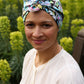 Luxury Silk Turban & Head wrap - Liberty of London Artist Spring Proposal printed silk satin - Silk & Lawn