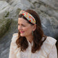 Together Co Classic Knot head band - Liberty of London D'anjo Yellow Floral print - Silk & Lawn