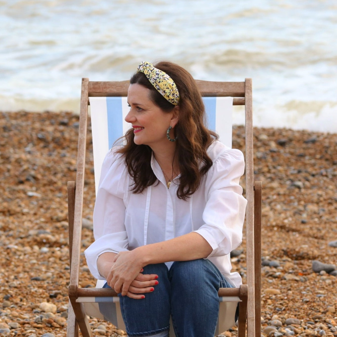 Classic Knot head band - Liberty of London Primrose print - Silk & Lawn