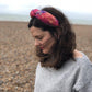 Luxury Silk Knot Alice band -  Liberty of London Artist Emerald Bay silk crepe - Silk & Lawn