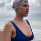 Salty Sea Knot - Swimming Cap Topper /Turban - Birds of Paradise - Silk & Lawn
