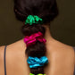 Pure Mulberry Silk Hair tie Scrunchies - various jewel colours - Silk & Lawn