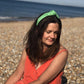 Ladies Knot Alice band - Liberty of London Bright Green - Silk & Lawn